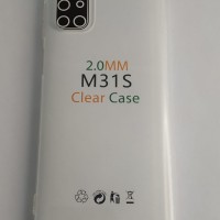 Чехол-накладка силикон 2.0мм Samsung Galaxy M31S прозрачный