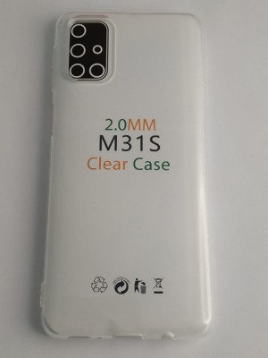 Чехол-накладка силикон 2.0мм Samsung Galaxy M31S прозрачный Чехол-накладка силикон 2.0мм Samsung Galaxy M31S прозрачный