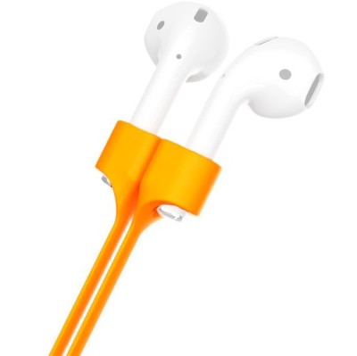 Силиконовый шнурок-держательдля AirPods Baseus Strap (ACGS-A07) оранжевый Силиконовый шнурок-держательдля AirPods Baseus Strap (ACGS-A07) оранжевый