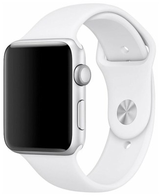 Сменный браслет силиконовая для Apple Watch 38mm белый Сменный браслет силиконовая для Apple Watch 38mm белый