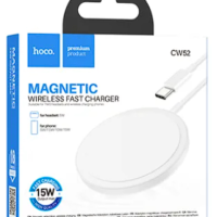 Беспроводное заряд. устр. магнитное Hoco CW52 15W белое