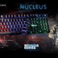 Клавиатура проводная Smartbuy Rush Nucleus USB/104+12 клавиш/Подсветка Rainbow, (SBK-320G-K) черная