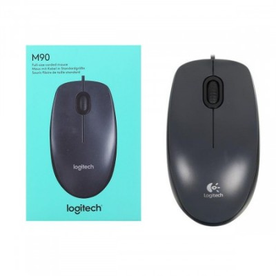 Мышь проводная Logitech M90 USB/DPI 1000/3 кнопки/1.8м серая Мышь проводная Logitech M90 USB/DPI 1000/3 кнопки/1.8м серая