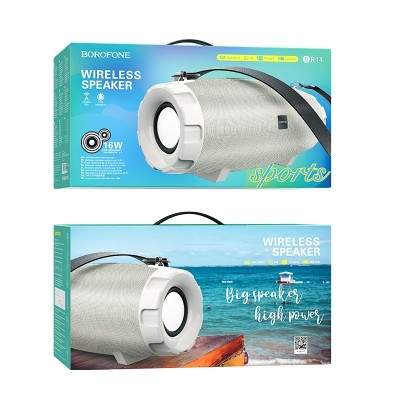 Bluetooth колонка Borofone BR14 Amplio sports BT5.0/2400mAh/2ч/16Вт серебристая Bluetooth колонка Borofone BR14 Amplio sports BT5.0/2400mAh/2ч/16Вт серебристая
