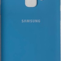 Накладка для Samsung Galaxy S9 Silicone cover голубая