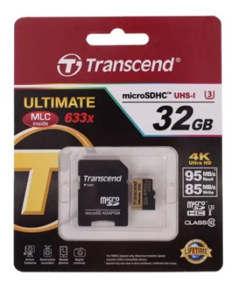 micro SDHC карта памяти Transcend 32GB Class 10 UHS-I U3 633X 95/85 Mb (с адаптером SD) micro SDHC карта памяти Transcend 32GB Class 10 UHS-I U3 633X 95/85 Mb (с адаптером SD)