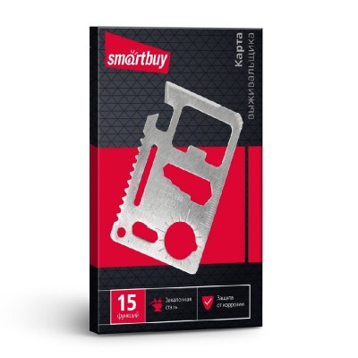 Набор инструментов-карточка (15 функций) Smartbuy Tools Набор инструментов-карточка (15 функций) Smartbuy Tools