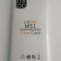 Чехол-накладка силикон 2.0мм Samsung Galaxy M51 прозрачный