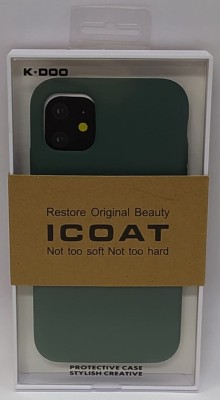 Накладка для i-Phone 11 K-Doo iCoat силикон зелёная Накладка для i-Phone 11 K-Doo iCoat силикон зелёная