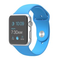 Сменный браслет силиконовая для Apple Watch 38mm голубой
