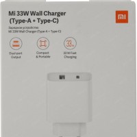 Сетевое зарядное устройство Xiaomi MI 33W Wall Charger 1USB/1USB-C 22.5W (BHR4996GL) белое