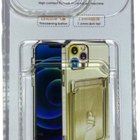 Чехол-накладка силикон с карманом под карту Xiaomi Pocophone C40 прозрачный