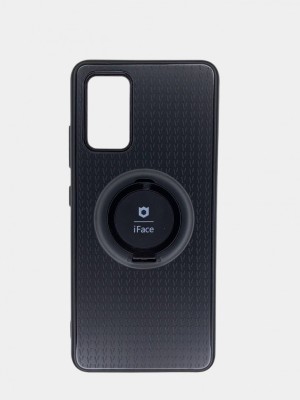 Чехол-накладка для Samsung Galaxy A02S силикон iface с держателем чёрный Чехол-накладка для Samsung Galaxy A02S силикон iface с держателем чёрный