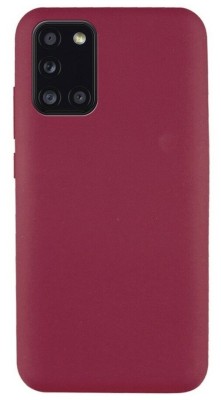 Накладка для Samsung Galaxy A31 Silicone cover без логотипа бордовая Накладка для Samsung Galaxy A31 Silicone cover без логотипа бордовая
