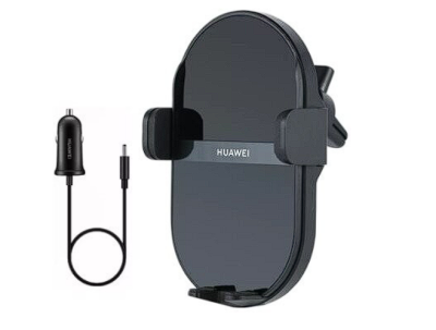 Держатель c беспроводной зарядкой в воздуховод Huawei CK030 50W черный Держатель c беспроводной зарядкой в воздуховод Huawei CK030 50W черный