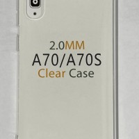 Чехол-накладка силикон 2.0мм Samsung Galaxy A70 прозрачный