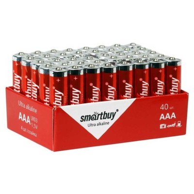 Батарейка алкалиновая Smartbuy LR03/40 bulk (40/960)  SBBA-3A40S Батарейка алкалиновая Smartbuy LR03/40 bulk (40/960)  SBBA-3A40S