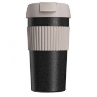 Термокружка Kiss Kiss Fish Rainbow 490ml серо-черная