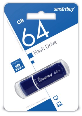 3.0 USB флеш накопитель Smartbuy 64GB Crown Blue (SB64GBCRW-Bl) 3.0 USB флеш накопитель Smartbuy 64GB Crown Blue (SB64GBCRW-Bl)
