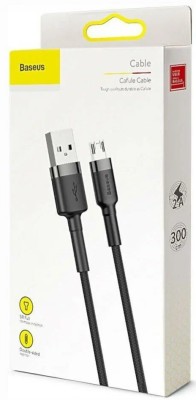 Usb Кабель-зарядка Micro Baseus Cafule 3м (CAMKLF-HG1) серебристо-черный Usb Кабель-зарядка Micro Baseus Cafule 3м (CAMKLF-HG1) серебристо-черный