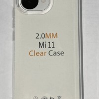 Чехол-накладка силикон 2.0мм Xiaomi Mi 11 прозрачный