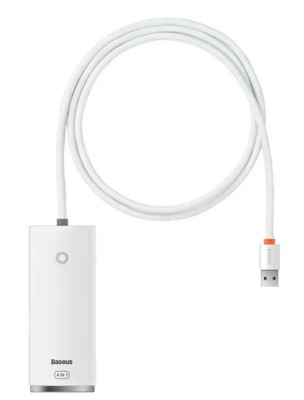 USB хаб Baseus Lite Series 4USB 2м (WKQX030202) белый USB хаб Baseus Lite Series 4USB 2м (WKQX030202) белый