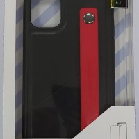 Накладка для i-Phone 11 Raigor кожаная с держателем для руки чёрный