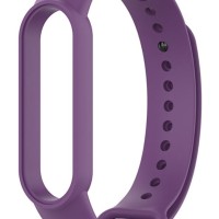 Ремешок для Xiaomi Mi Band 5 силиконовый сиреневый