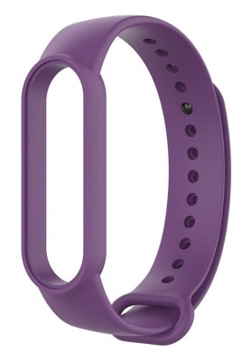 Ремешок для Xiaomi Mi Band 5 силиконовый сиреневый Ремешок для Xiaomi Mi Band 5 силиконовый сиреневый