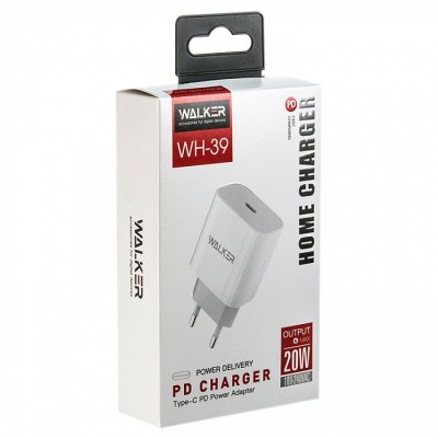 Сетевое зар. устр. Walker WH-39 1C 20W белое Сетевое зар. устр. Walker WH-39 1C 20W белое