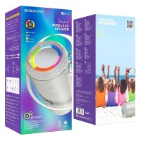 Bluetooth колонка Borofone BR13 BT5.0/1200mAh/4ч/10Вт/TF/AUX серая