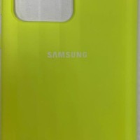 Накладка для Samsung Galaxy S20 Ultra Silicone cover желтая