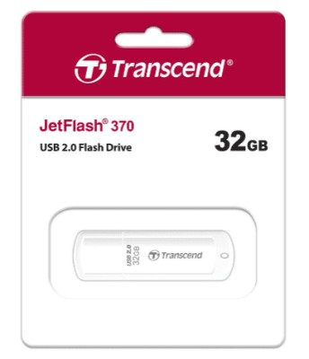 USB флеш накопитель Transcend 32GB JetFlash 370 белый USB флеш накопитель Transcend 32GB JetFlash 370 белый