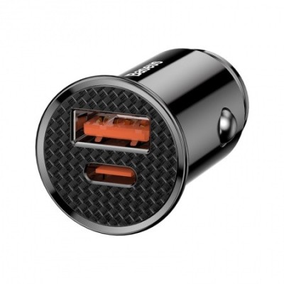 Автомобильное заряд. устр. Baseus 1USB/1C 3A 30W (CCYS-01) черное Автомобильное заряд. устр. Baseus 1USB/1C 3A 30W (CCYS-01) черное