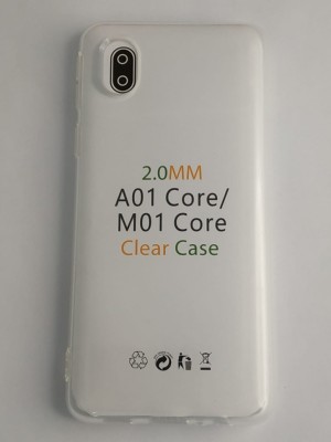Чехол-накладка силикон 2.0мм Samsung Galaxy A01/M01 core прозрачный Чехол-накладка силикон 2.0мм Samsung Galaxy A01/M01 core прозрачный