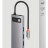 USB-C хаб Baseus Metal Gleam 5в1 3USB/HDMI/USB-C (WKWG020013) серый
