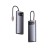 USB-C хаб Baseus Metal Gleam 5в1 3USB/HDMI/USB-C (WKWG020013) серый