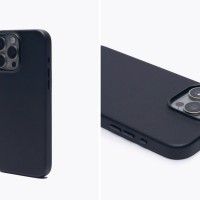 Накладка для iPhone 15 Pro Max KDoo - кожаная черная - Премиум серия