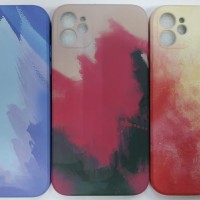 Накладка для i-Phone 11 силикон перламутр разноцветный
