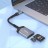Картридер Hoco HOCO UA25 Type-C - SD/TF 480 Мбит/с 2TB серый