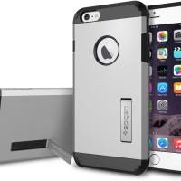 Чехол Spigen для i-Phone 6 Plus Tough Armor Series, серебристый (SGP10917)