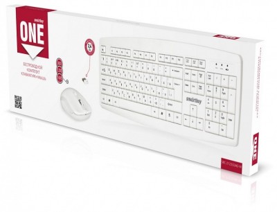 Беспроводной комплект клавиатура+мышь Smartbuy ONE 212332AG, (SBC-212332AG-W) белый Беспроводной комплект клавиатура+мышь Smartbuy ONE 212332AG, (SBC-212332AG-W) белый