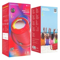Bluetooth колонка Borofone BR13 BT5.0/1200mAh/4ч/10Вт/TF/AUX красная
