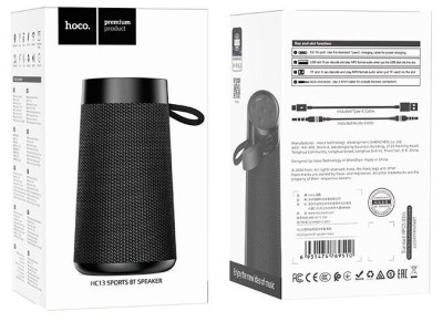 Bluetooth колонка Hoco HC13 BT5.0/2400mAh/4ч/10Вт/TF/FM/USB/AUX серая Bluetooth колонка Hoco HC13 BT5.0/2400mAh/4ч/10Вт/TF/FM/USB/AUX серая