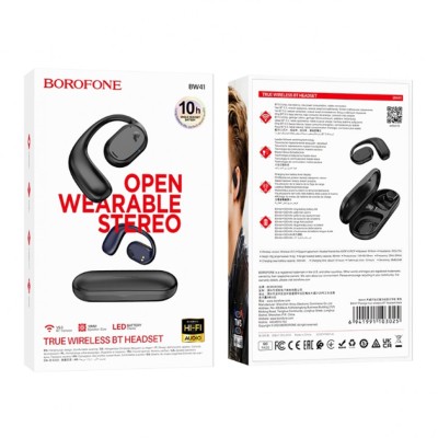 Беспроводные наушники TWS Borofone BW41 BT5.3//10ч чёрный Беспроводные наушники TWS Borofone BW41 BT5.3//10ч чёрный