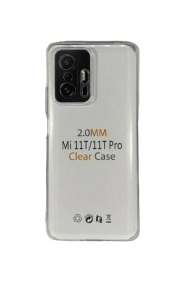 Чехол-накладка силикон 2.0мм Xiaomi Mi 11T/11T Pro прозрачный Чехол-накладка силикон 2.0мм Xiaomi Mi 11T/11T Pro прозрачный