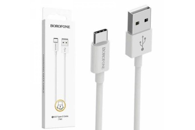 Usb Кабель-зарядка Type-C Borofone BX22 1м 3A белый Usb Кабель-зарядка Type-C Borofone BX22 1м 3A белый