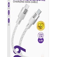 Usb Кабель-зарядка Type-C на Type-C HOCO X99 Crystal icе 3A 60W 1м силиконовый серебристый
