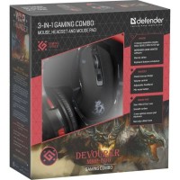 Набор мышь/коврик/гарнитура Defender MHP-006 Devourer черный