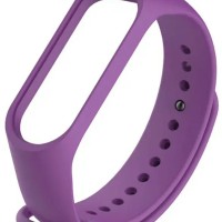 Ремешок для Xiaomi Mi Band 5 силиконовый фиолетовый